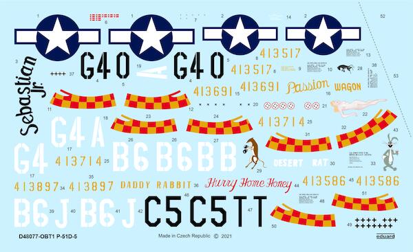 North-American P51D-5 Mustang "357th FG" (Eduard)  D48077