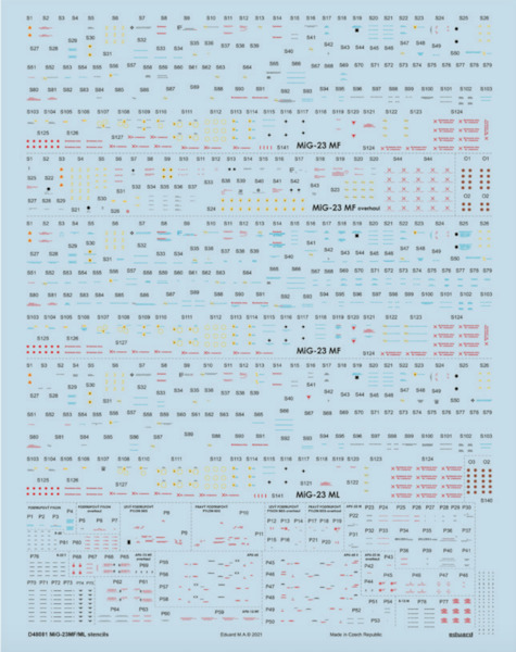 Mikoyan MiG23MF/ML Stencils (Trumpeter)  D48081