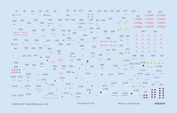 Mikoyan MiG23BN Stencils (Trumpeter)  D48083