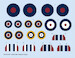 Spitfire MK.V National insignia (Eduard) D48101