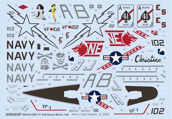 F14A Tomcat Desert Storm D48104