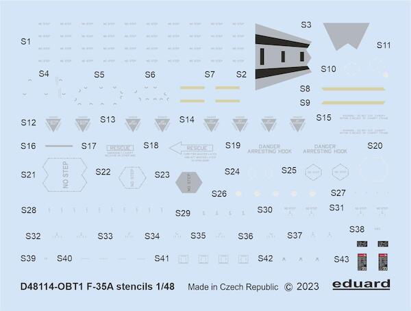 F35A Lightning II  Stencils  D48114