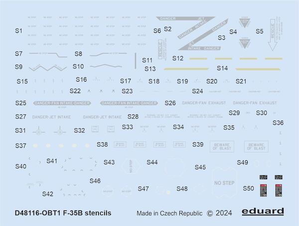 F35B Lightning II Stencils  D48116