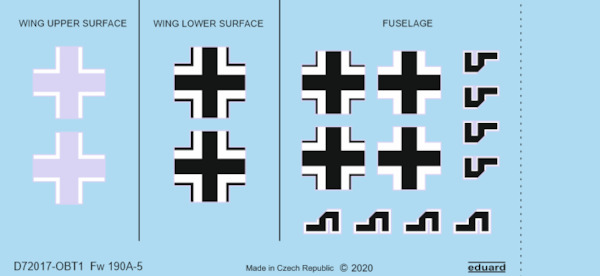 Focke Wulf Fw190A-5 National insignia  D72017