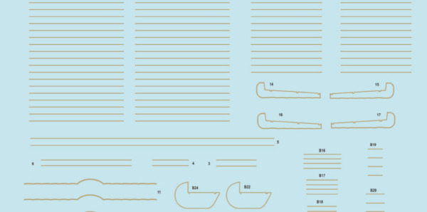 Fokker DVII Rib Tapes Linen D72023