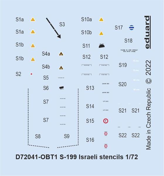 S199 Israeli Stencils (Eduard)  D72041