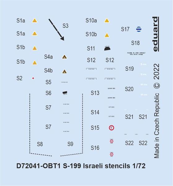 S199 Israeli Stencils (Eduard) D72041
