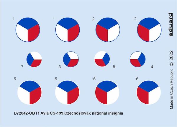 CS199 Czechoslovak national insignia (Eduard) D72042