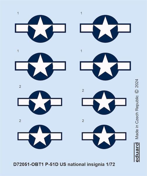 P51D Mustang National Insignia (Eduard) D72051