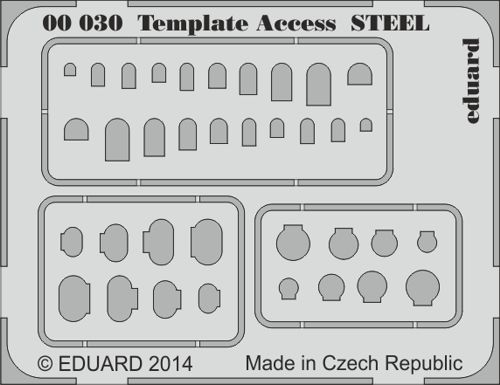 Template Access panels Steel  E00-030