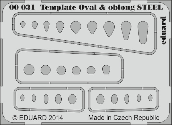 Template ovals and oblong steel  E00-031