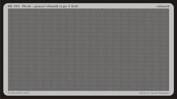 Detailset Mesh Gauze rhomb type 1 6x6  E00-104