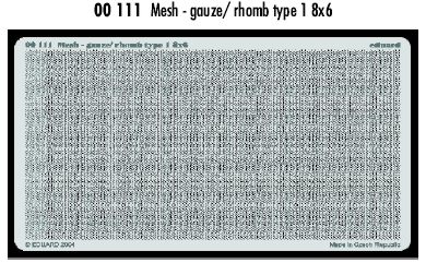 Detailset Mesh- gauze / Rhomb Type 8x6  E00-111