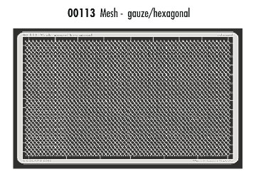 Detailset Mesh - gauze / Hexagonal E00-113