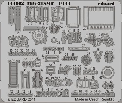 Detailset Mikoyan MiG21SMT Fishbed (Eduard)  e144-002