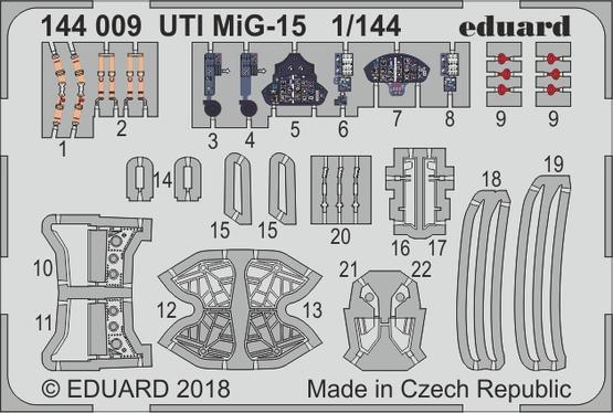Detailset Mikoyan MiG15Uti (Eduard) e144-009