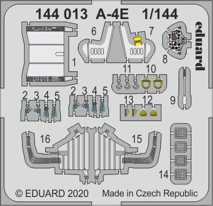 Detailset Douglas A-4E Skyhawk  (Eduard)  e144-013