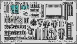 Detailset Mikoyan MiG21Bis Fishbed (Eduard)  e144-014