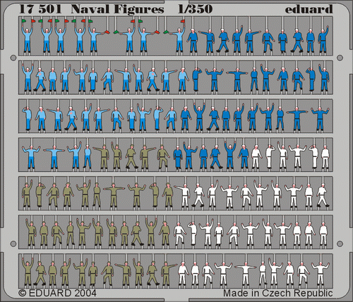 Detailset Naval Figures  E17-501