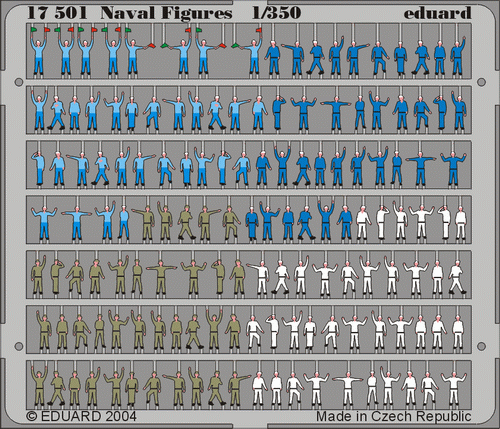 Detailset Naval Figures E17-501