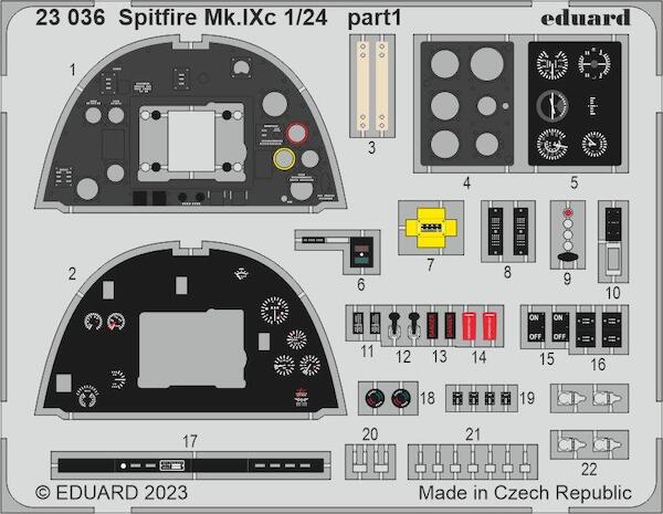 Detailset Spitfire MKXIc (Airfix) E23-036