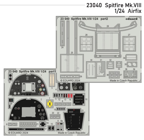 Detailset Spitfire MKVIII (Airfix)  E23-040