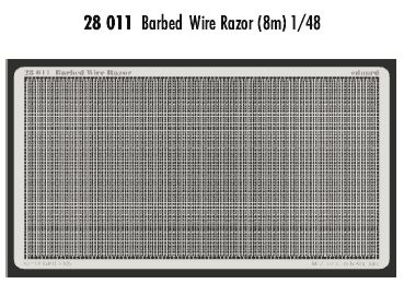 Detailset Barbed Wire razor (8m) WWII  E28-011