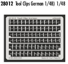 Detailset German Toolclips WWII  E28-012