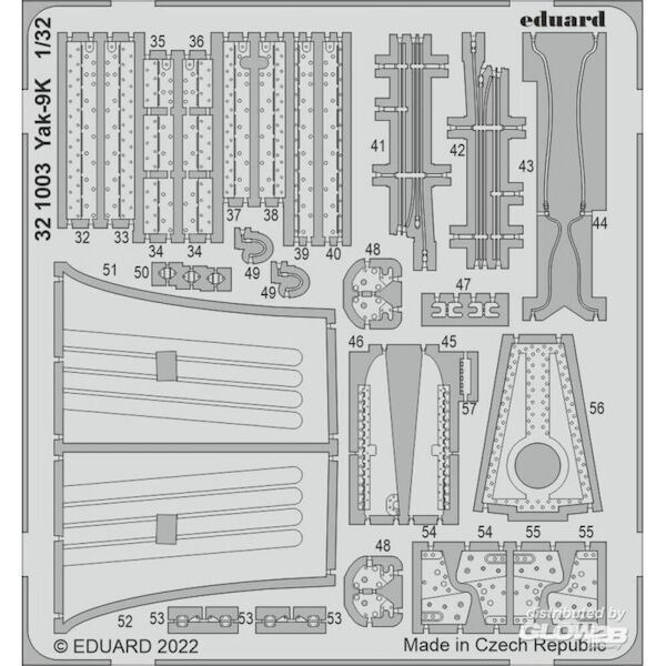 Detailset Yakovlev Yak9K (ICM) E32-1003
