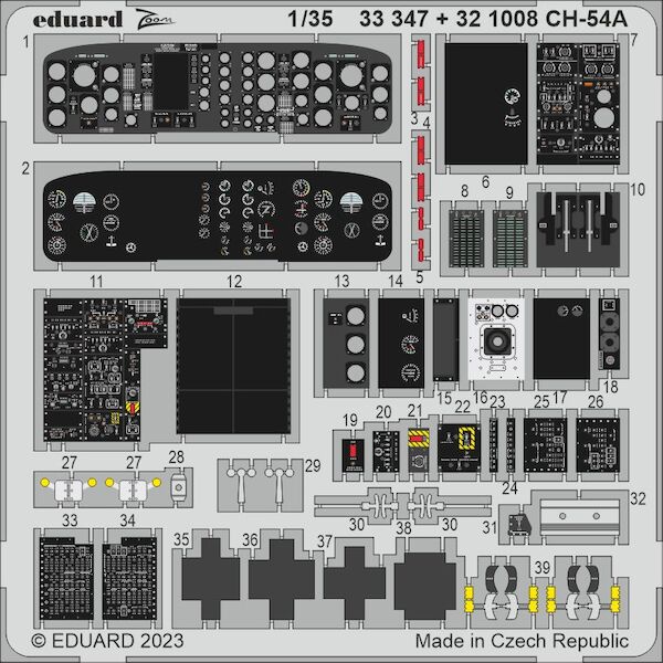Detailset CH54A Tarhe Interior (ICM) E32-1008
