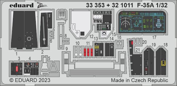 Detailset F35A Lightning II (Trumpeter) E32-1011