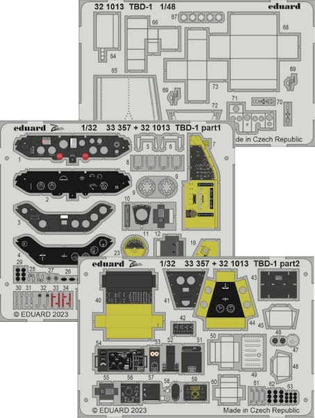 Detailset TBD-1 Devastator Interior (Trumpeter) E32-1013