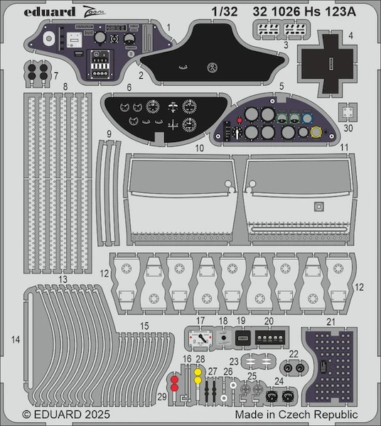 Detailset Henschel HS123A (ICM) E32-1026