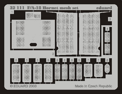 Detailset F/A18 Hornet Mesh set (Academy)  E32-111