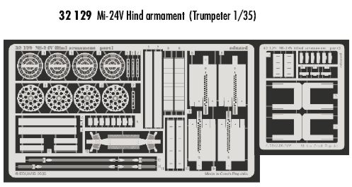 Detailset MiL Mi24V Hind (Armament) (Trumpeter)  E32-129