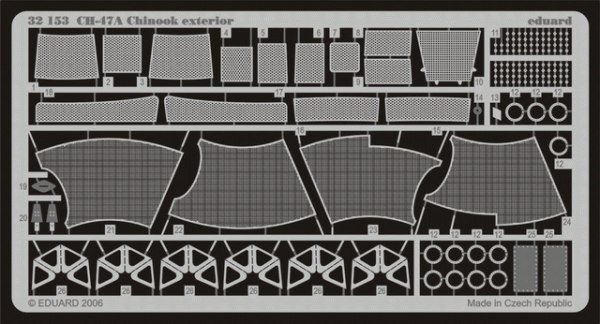 Detailset CH47A Chinook exterior (Trumpeter)  E32-153