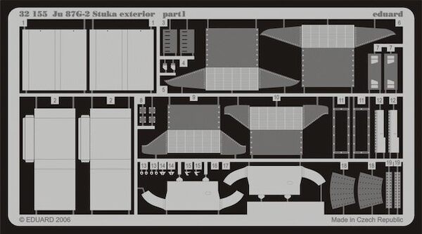 Detailset Junkers Ju87G-2 Exterior (Hasegawa)  E32-155