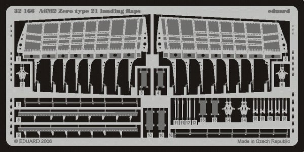 Detailset A6M-2 Zero type 21 Landing Flaps (Tamiya)  E32-166