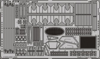 Detailset North American P51D Mustang Exterior (Trumpeter) E32-216