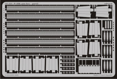 Detailset Curtiss P40K Warhawk Gunbay (Hasegawa)  E32-221