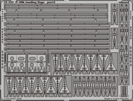 Detailset Curtiss P40K Warhawk Landing Flaps (Hasegawa)  E32-222