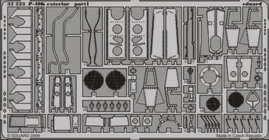 Detailset Curtiss P40K Warhawk Exterior (Hasegawa) E32-223