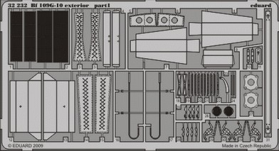 Detailset Messerschmitt BF109G-10 Exterior (Hasegawa)  E32-232