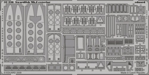 Detailset Fairey Swordfish MKI Exterior (Trumpeter)  E32-236