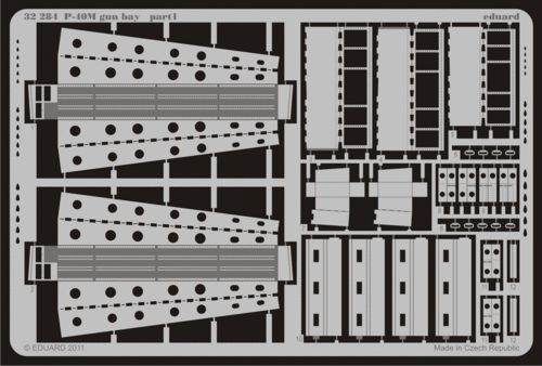 Detailset Curtiss P40M Gun Bay (Hasegawa) E32-284