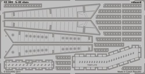 Detailset Douglas A4E Skyhawk Slats (Trumpeter)  E32-305