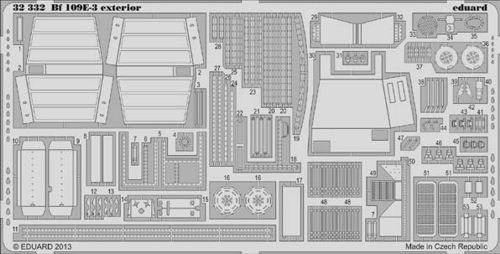 Detailset Messerschmitt BF109E-3 Exterior (Cyber Hobby)  E32-332