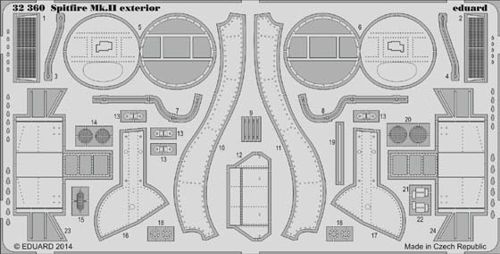 Detailset Spitfire MKII Exterior (Revell)  E32-360