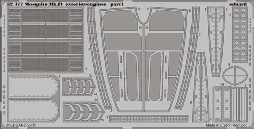 Detailset Mosquito MKIV Exterior/Engines (Hong Kong Models)  E32-377