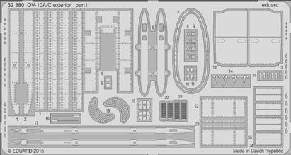 Detailset OV10A/C Bronco exterior (Kittyhawk)  E32-380